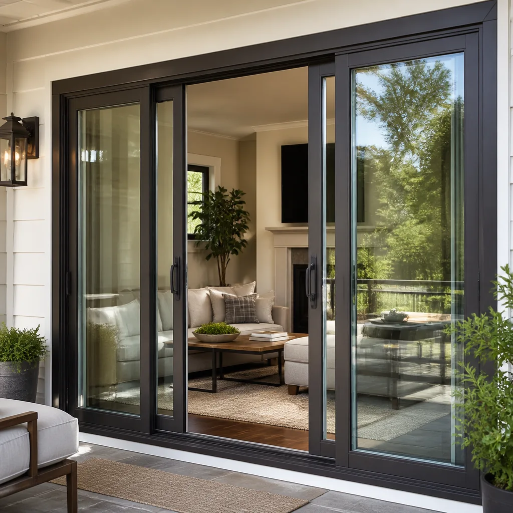 Sliding glass doors